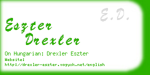 eszter drexler business card